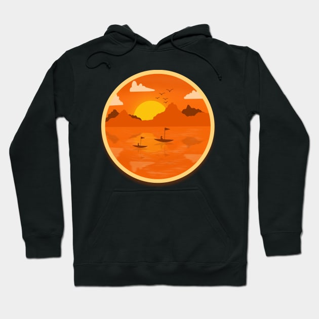 Sunset orange hoodie deals